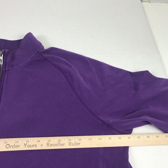 Tommy Bahama Mens 1/2 Zip Sweater FADED Purple Long Sleeve Pullover Large - Picture 8 of 12
